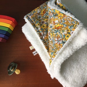 Baby blanket, very soft plaid, birth gift