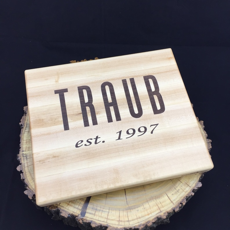 11 x 13 Bespoke Custom Cutting Board with your choice of Almost Any inlay