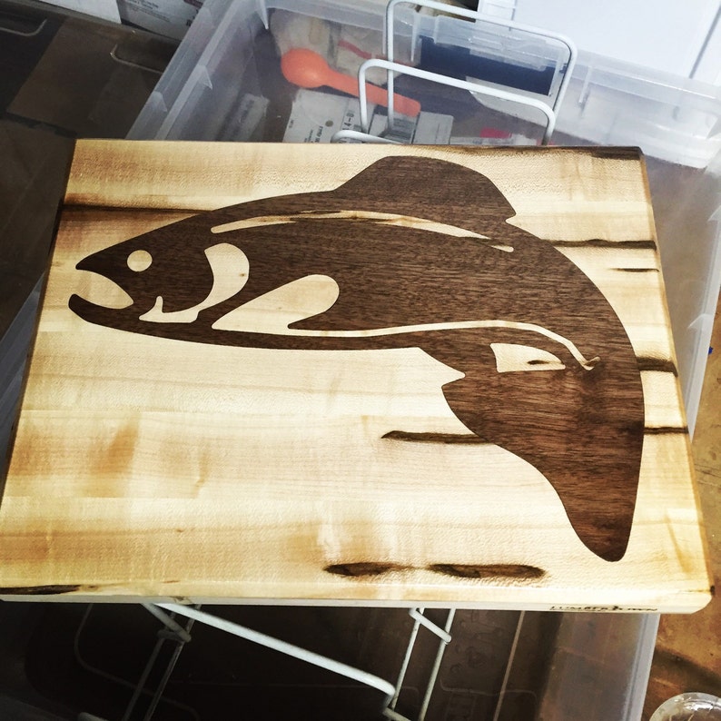 11 x 13 Bespoke Custom Cutting Board with your choice of Almost Any inlay