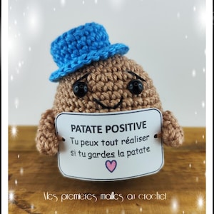 Patate positive réalisée au crochet