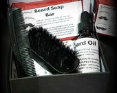 Beard Set,  Made for men, Beard, Beard soap, Beard oil, Beard brush, beard comb,  Men's soap, just for men, Custom made, Sexy, Gift set