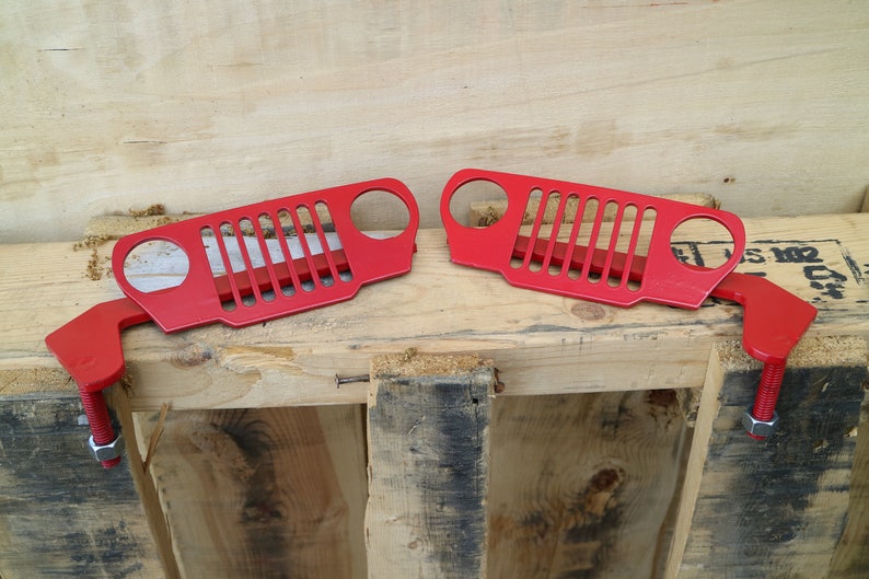 TJ & LJ Wrangler Jeep Foot Pegs 1997 2006 Red Pair Etsy