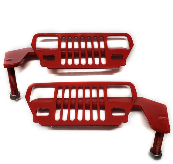 YJ Wrangler Jeep Foot Pegs 1987 1995 Red Pair Etsy