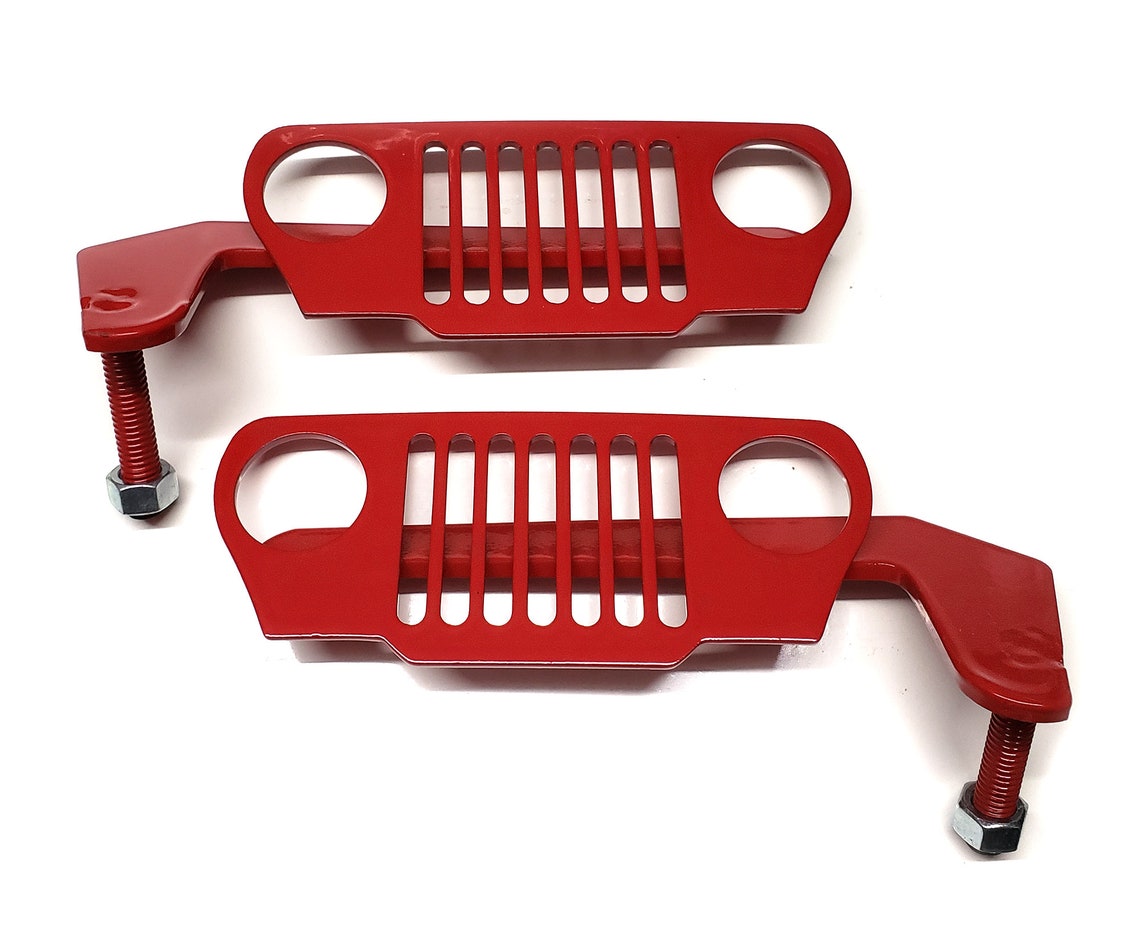 TJ & LJ Wrangler Jeep Foot Pegs 1997 2006 Red Pair Etsy