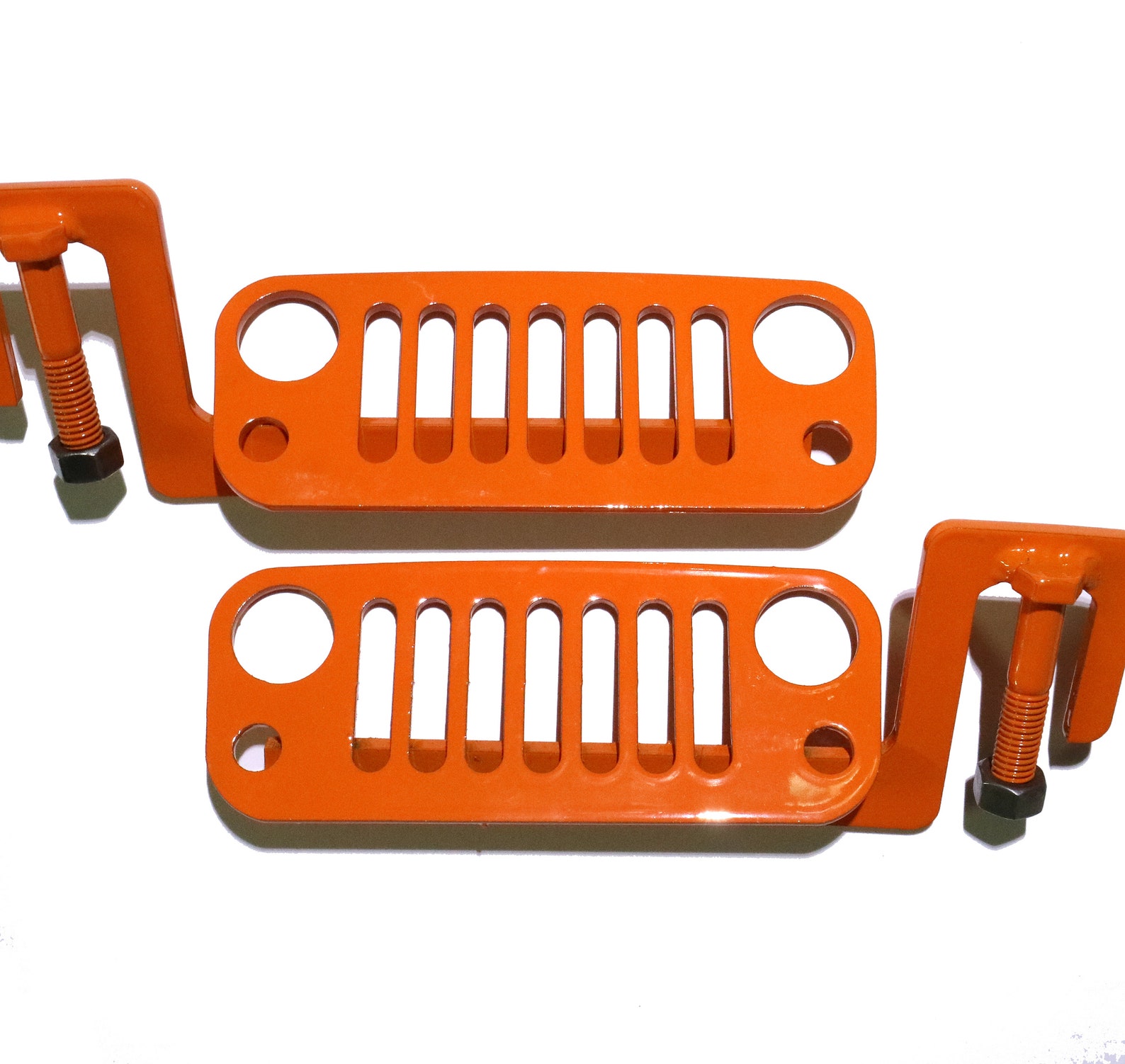 JK Wrangler Jeep Foot Pegs 2007 2018 Orange Pair Etsy