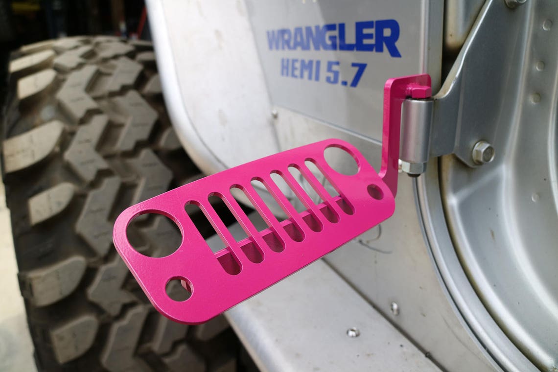 JK Wrangler Jeep Foot Pegs 2007 2018 Pink Pair Etsy