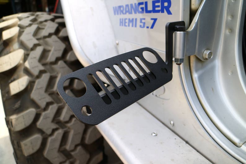 JK Wrangler Jeep Foot Pegs 2007 2018 Black Pair Etsy