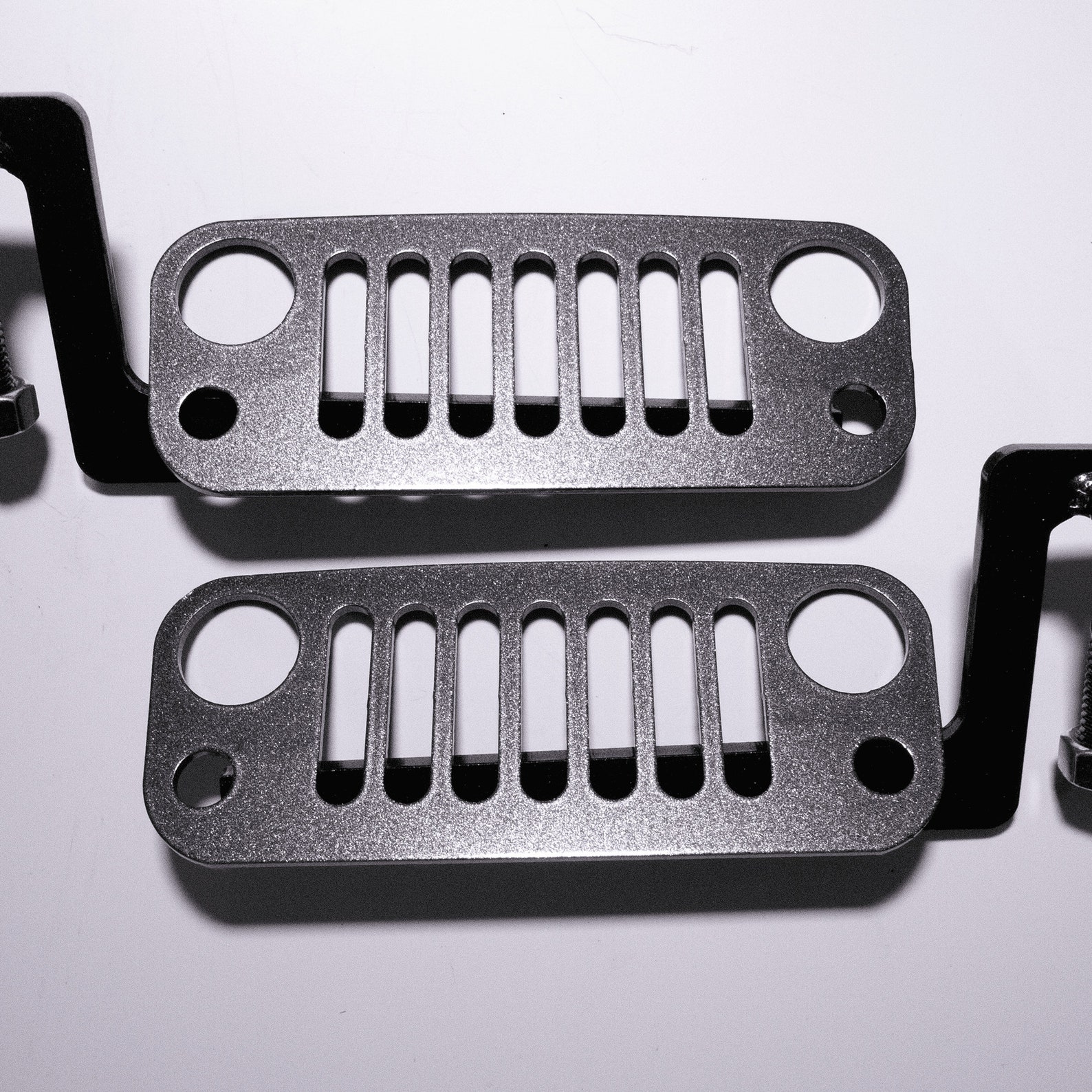JK Wrangler Jeep Foot Pegs 2007 2018 Dark Grey Pair Etsy