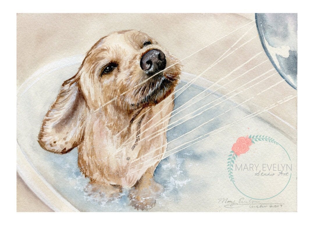 5 x 7 Custom Watercolor Pet Portraits (3)