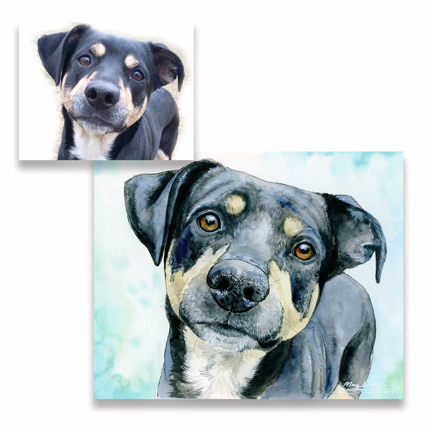 watercolor animal portraits