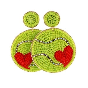 Tennis Seed Bead Earrings