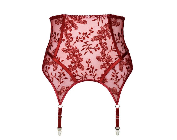 Red Garter Belt Garter Belt Sexy Garter Belt Women Garter Belt Etsy