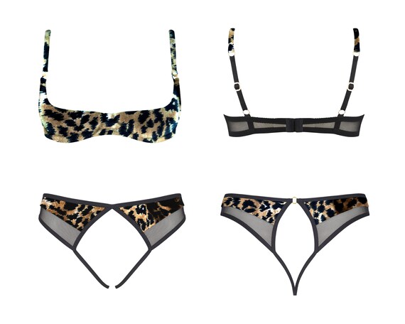 Women's Leopard Print Lingerie, Bras & Underwear