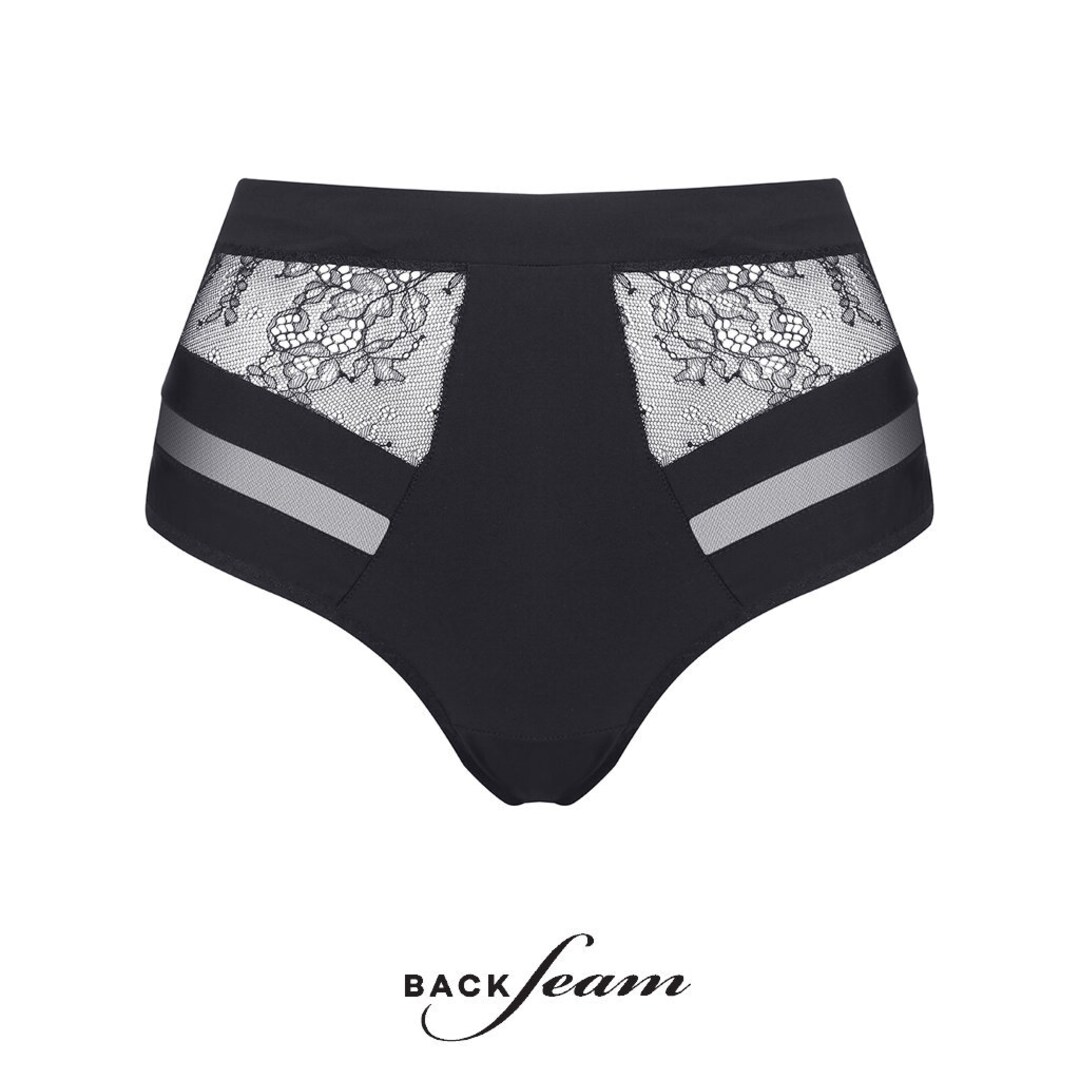 Two Piece Bra and Panty Set in Black main image 1