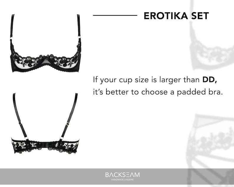 Cupless Bra With Support Open Cup Bra Quarter Cup Bra Etsy