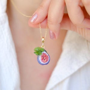 Vijgenfruit hanger van muranoglas *zilver* of *goud*