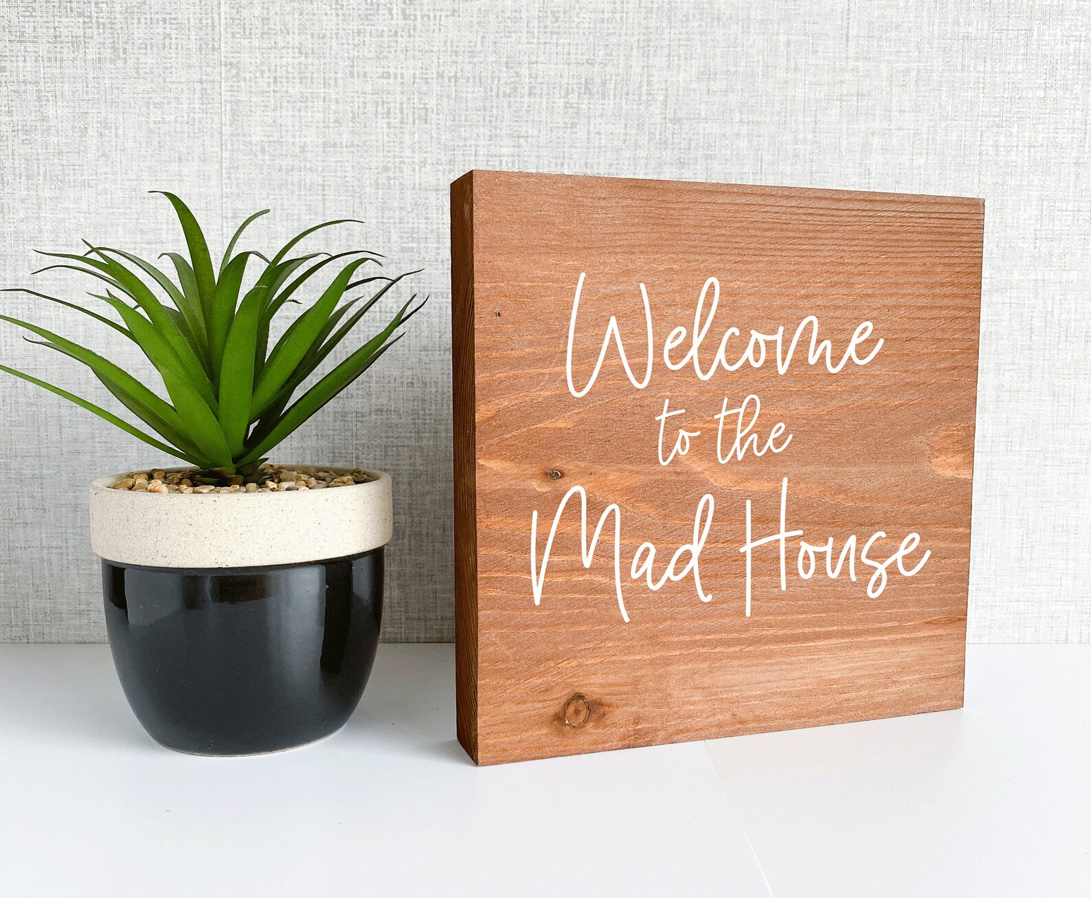 to the Mad House Wooden Sign Rustic Hallway Decor Etsy to the Mad House Wooden Sign Rustic Hallway Decor Etsy