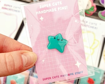 Star Pin, Handmade Pins, Space Pin Badge, Tulip Gifts, Space Art, Cute Star, Cute Pin, Space Gift, Stargazing, Kawaii