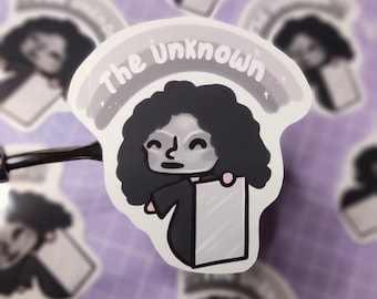 The Unknown Sticker, 3 inch Die Cut Sticker, Cute Sticker, Laptop Stickers,Phone Sticker, Kawaii Sticker, Glasgow Gift, Meme Sticker