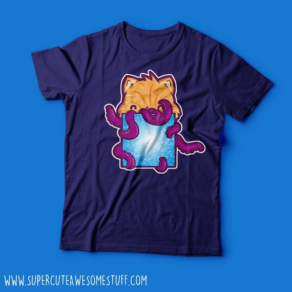 So Flerken Cute T-shirt - Cute Flerken T-Shirt - SciFi Cat TShirt  - Mens Ladies Sizes 100% Cotton Tee - Cute Cat - Space Cat