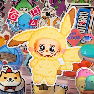 Pikabubu Sticker, Monster Sticker, Cute Sticker, Laptop Sticker, Phone Sticker, Gaming Gift, Gamer Gift