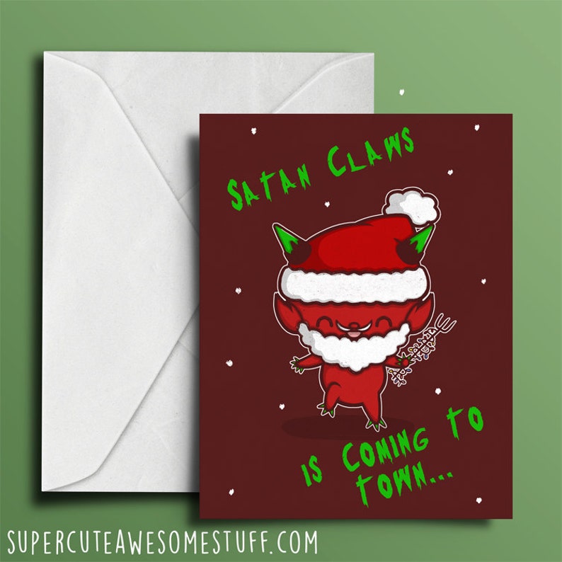 Satanic Christmas Cards 