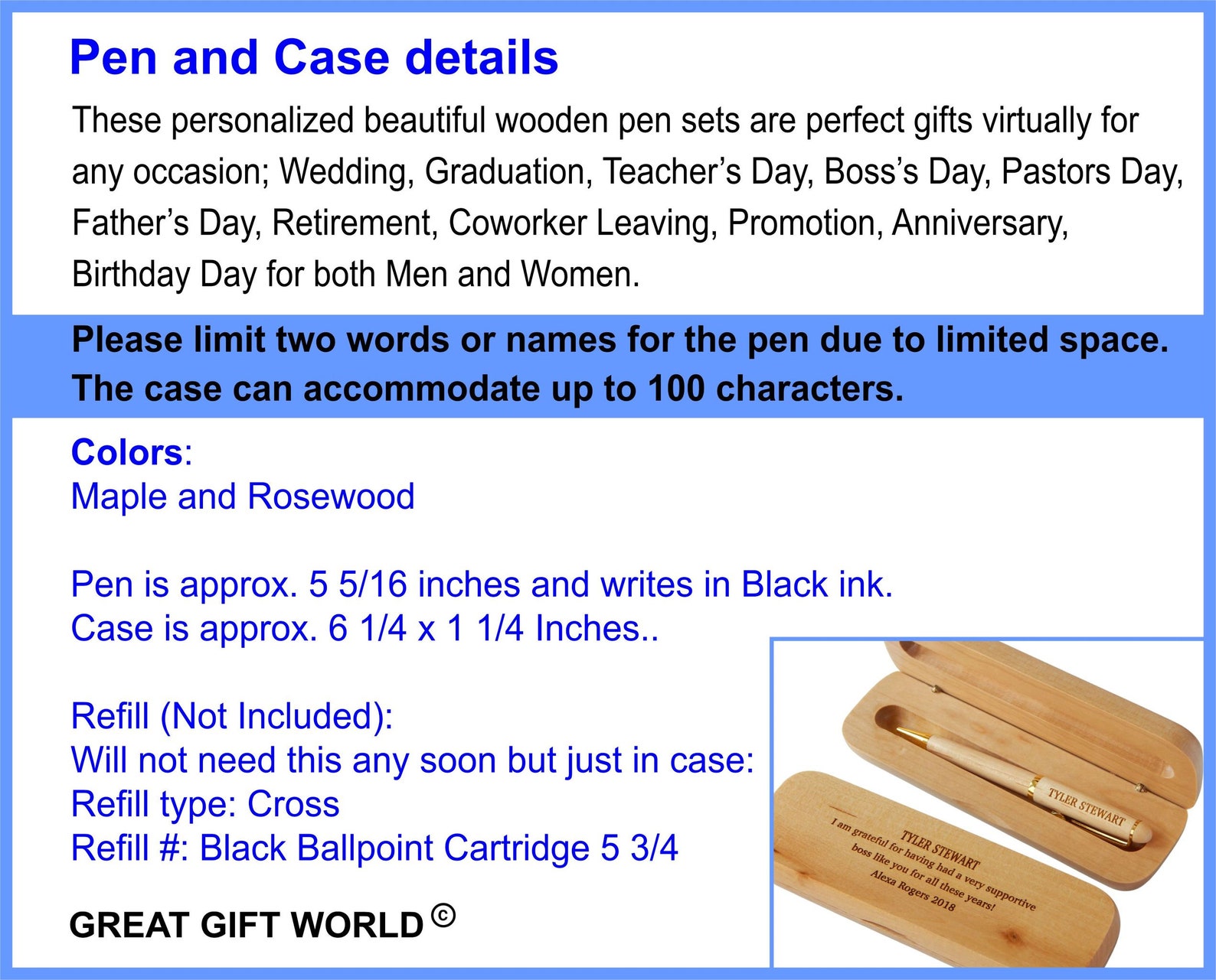 Personalized Wood Pen Gift Set: Engraved Religious Leader Appreciation ...