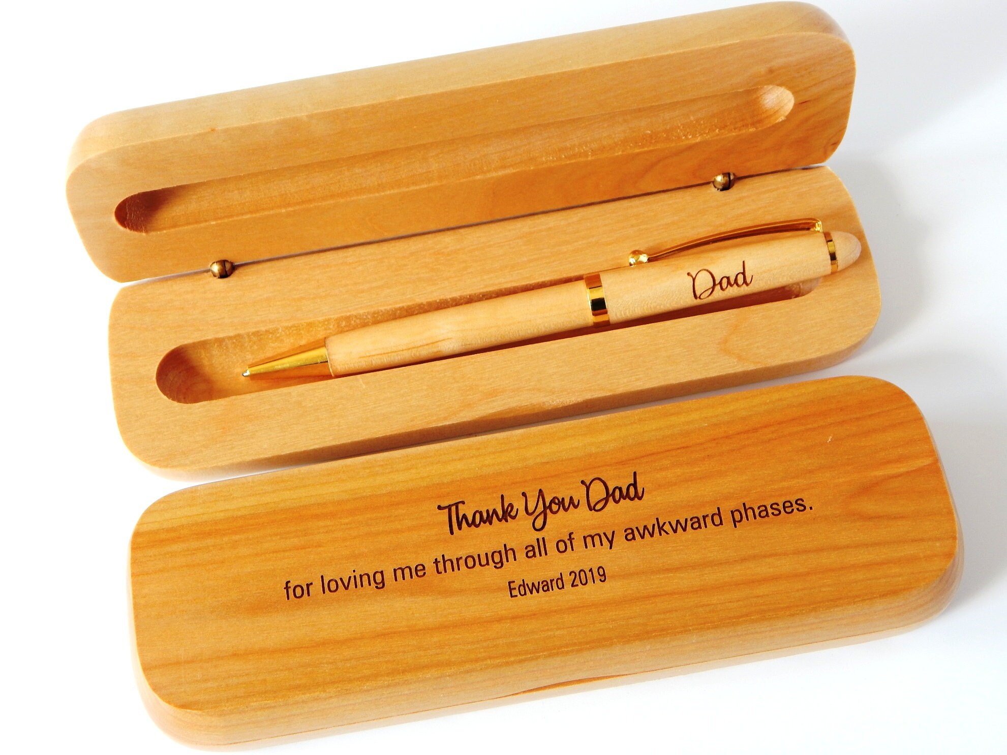 Christian Gifts for Men Dad Christmas Gift From Daughter Personalized  Wooden Pen Religious Gift for Him 