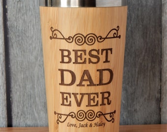 Personalized Gift for Dad - Birthday Gifts from Daughter - Husband Gift from Kids - Travel Mug MB