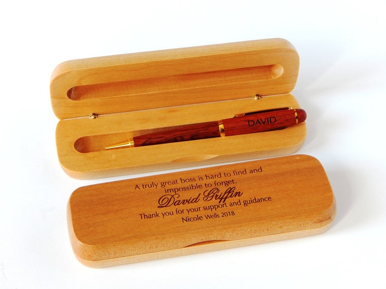 Boss Thank you Gift Appreciation Gifts for Lady Personalized Wooden Pen Leaving Gift image 4