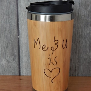 Handwritten Mug Gift for Boyfriend | Engraved Handwriting Tumbler for Husband | Valentines Day Gifts  Anniversary Gifts for Men Personalized