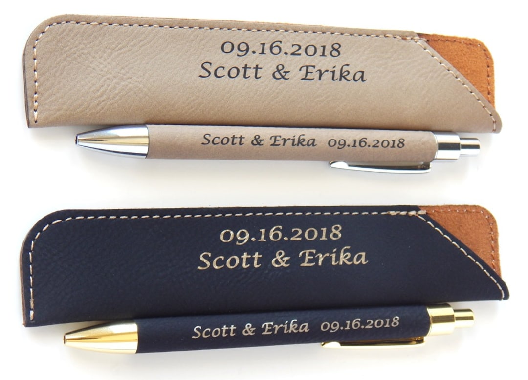 Bulk Wedding Party Favors for Guests Pen With Case Personalized Thank