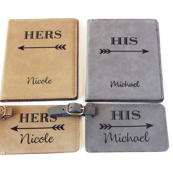 His and Hers Passport Covers Etsy