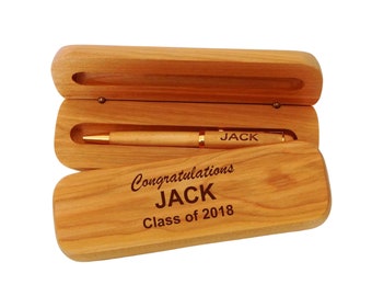 Personalized Graduation Gift - Gifts for College Graduate - Wooden Pen Set for Him