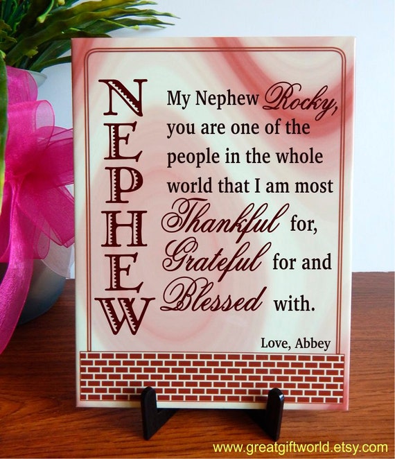 Birthday Gift for Nephew Christmas Gifts Personalized Etsy