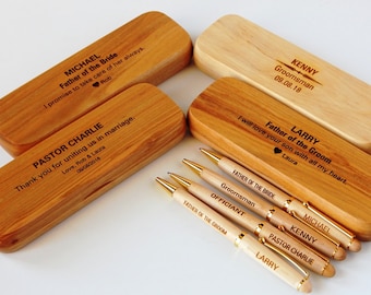 Father of the Groom Present: Personalized Wood Pen