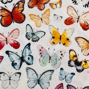 2 Butterfly Guest Towel Paper Napkins. Decoupage/Card Making Supplies. Collage Pieces. Junk Journal Supplies. Party Decor