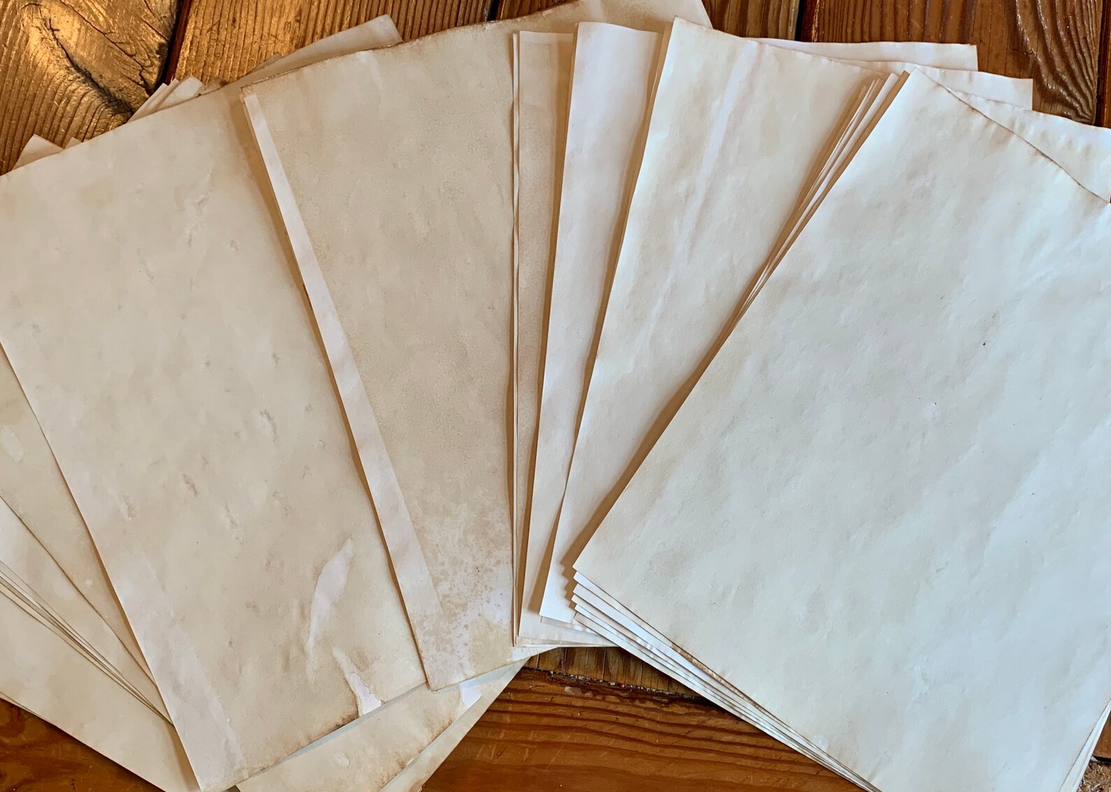 25 Sheets of Coffee Dyed Papers. Coffee Stained Paper Pack. Etsy