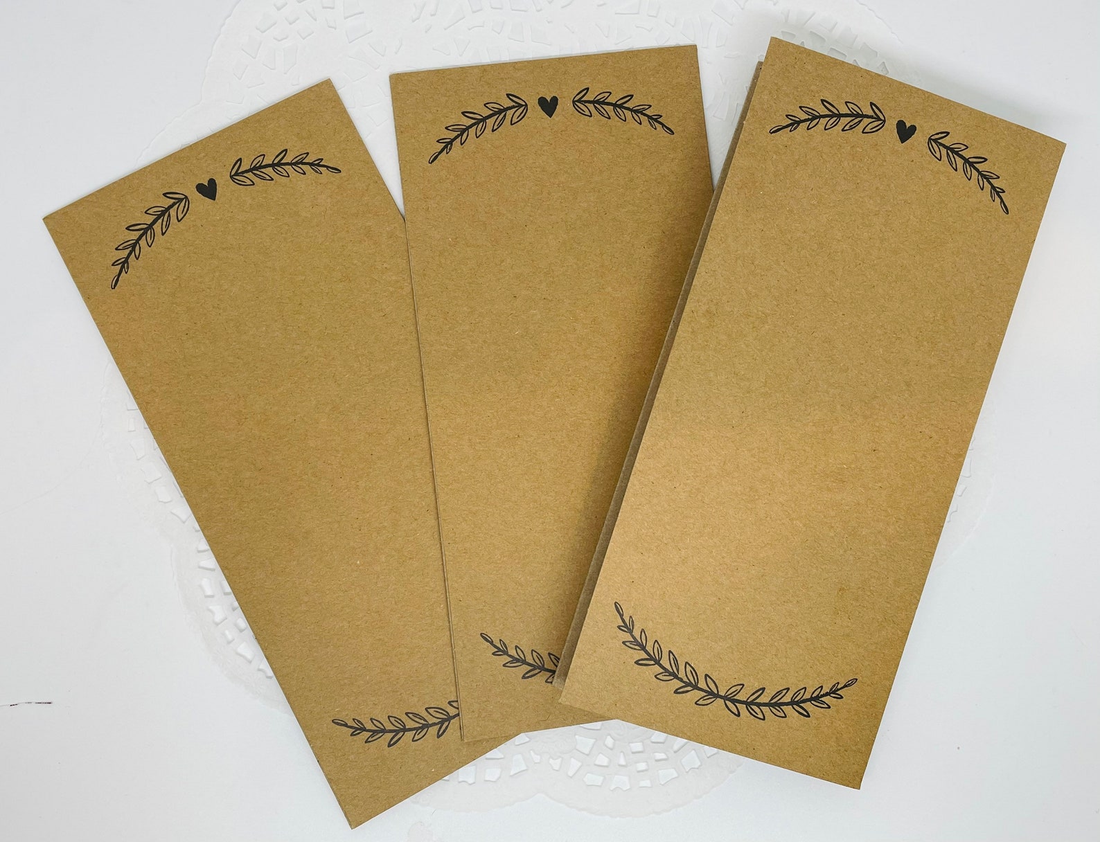 Heavy Cardstock TriFold Program. Kraft Paper Insert. Wedding Etsy.de