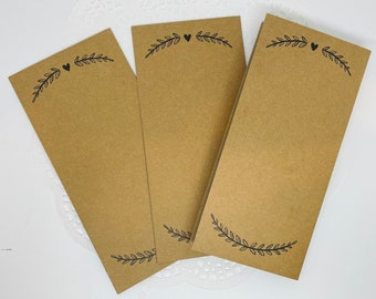 Heavy Cardstock Tri-Fold Program. Kraft Paper Insert. Wedding Program. Cardstock Supplies. Junk Journal Ephemera. Party Invites. Smashbook.