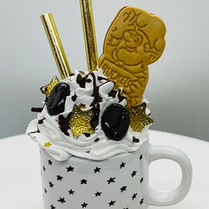 Mini Cookie/Coffee Bean Faux Mug. Summer Tiered Tray Mug. Summer Decor. Kitchen Decor. Shelf Sitter. Farmhouse Decor.