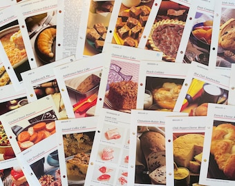 10 Vintage Betty Crocker Recipe Book Pages. Junk Journal Supplies. Collage Supplies. Baking Ephemera. Vintage Kitchen Decor. Cookbook Pages.