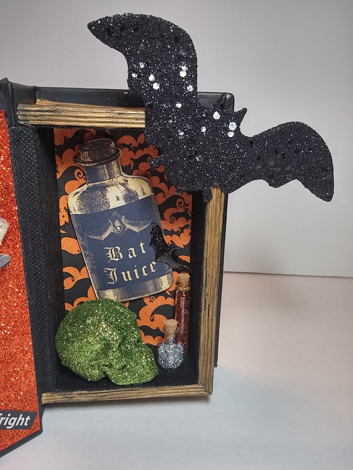 Spooky Halloween Shadow Box Book. Halloween Shadow Box. Etsy