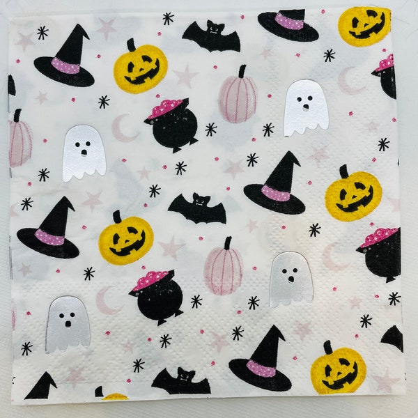 Halloween Paper Napkins Etsy