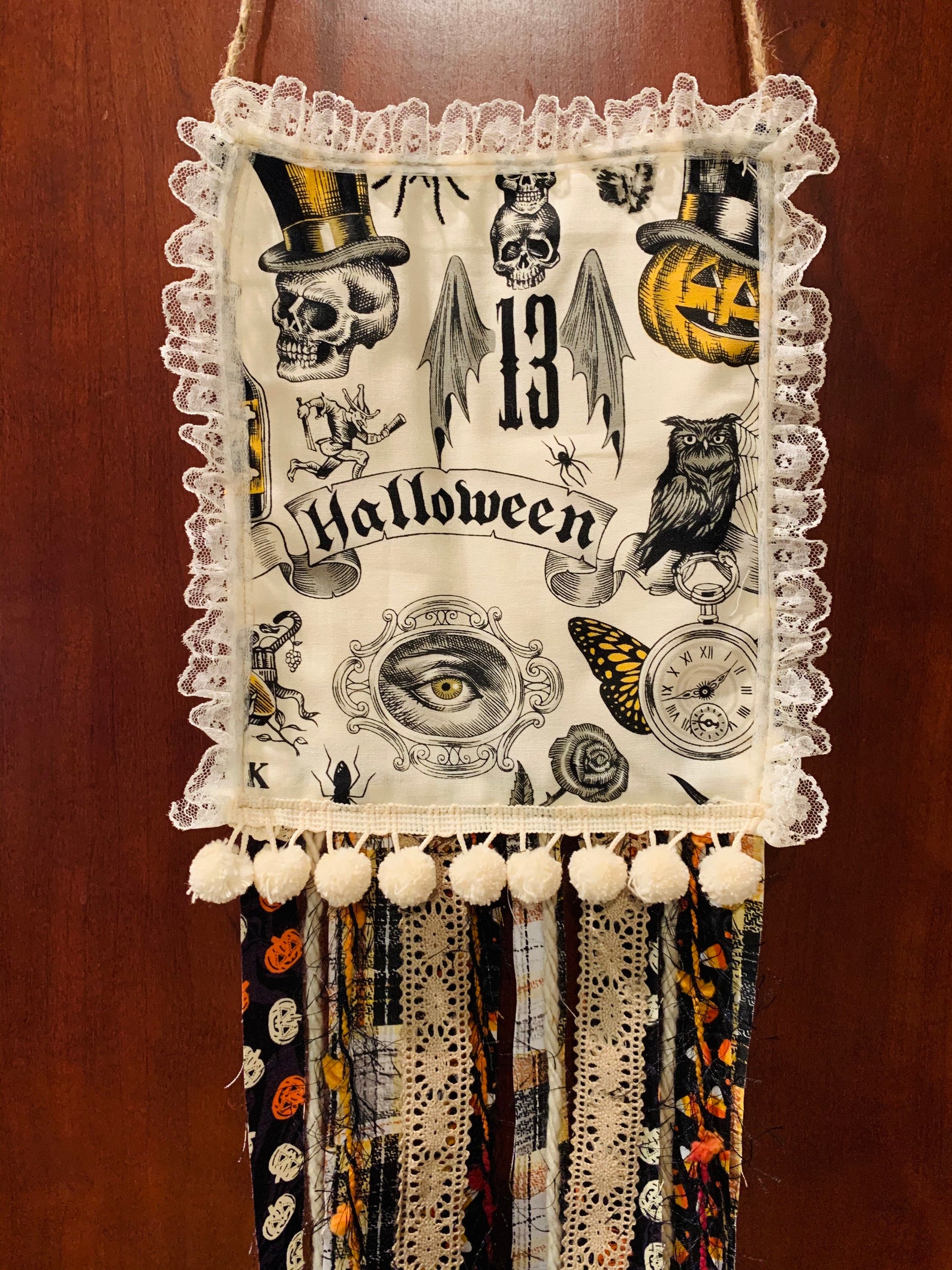 Retro/shabby Chic Halloween Decor. Vintage Halloween Wall Etsy