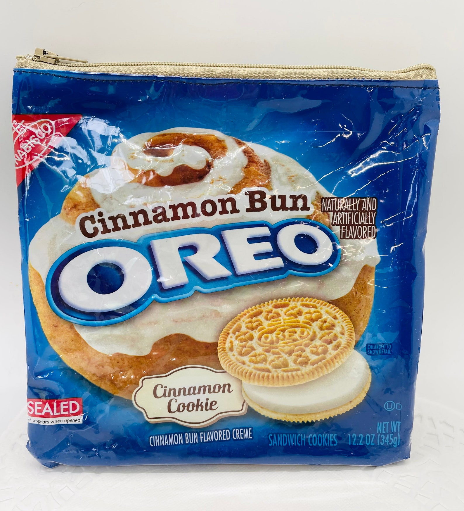 Oreo Cinnamon Bun Cookie Wrapper Bag. Vinyl Pouch. Wallet. Etsy