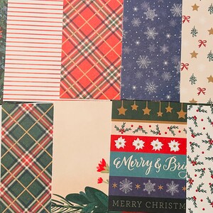 Christmas/Winter Cardstock. Paper Pack. Scrapbook Paper. Junk Journal Supplies. Smashbook. Paper Ephemera. Card Making Supplies.