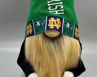 Notre Dame Handmade Gnome. Bar Decor. Man Cave. Birthday. Anniversary Gift. Coffee Bar Decor. Kitchen Decor.