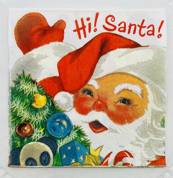 Retro Christmas Stickers. Mid Century Christmas, Card Making, Journal  Supplies, Vintage Christmas Decor, Vintage Santas, Vintage Christmas 