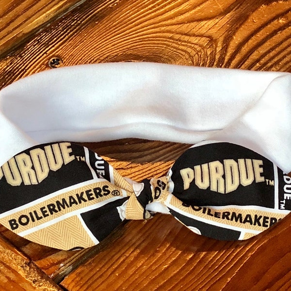 Purdue Boilermakers Stretch Athletic Cheer Headband. Football Bow. Baby Headband. Baby Bow. Football Headband. Purdue Boilermakers Hair Bow.